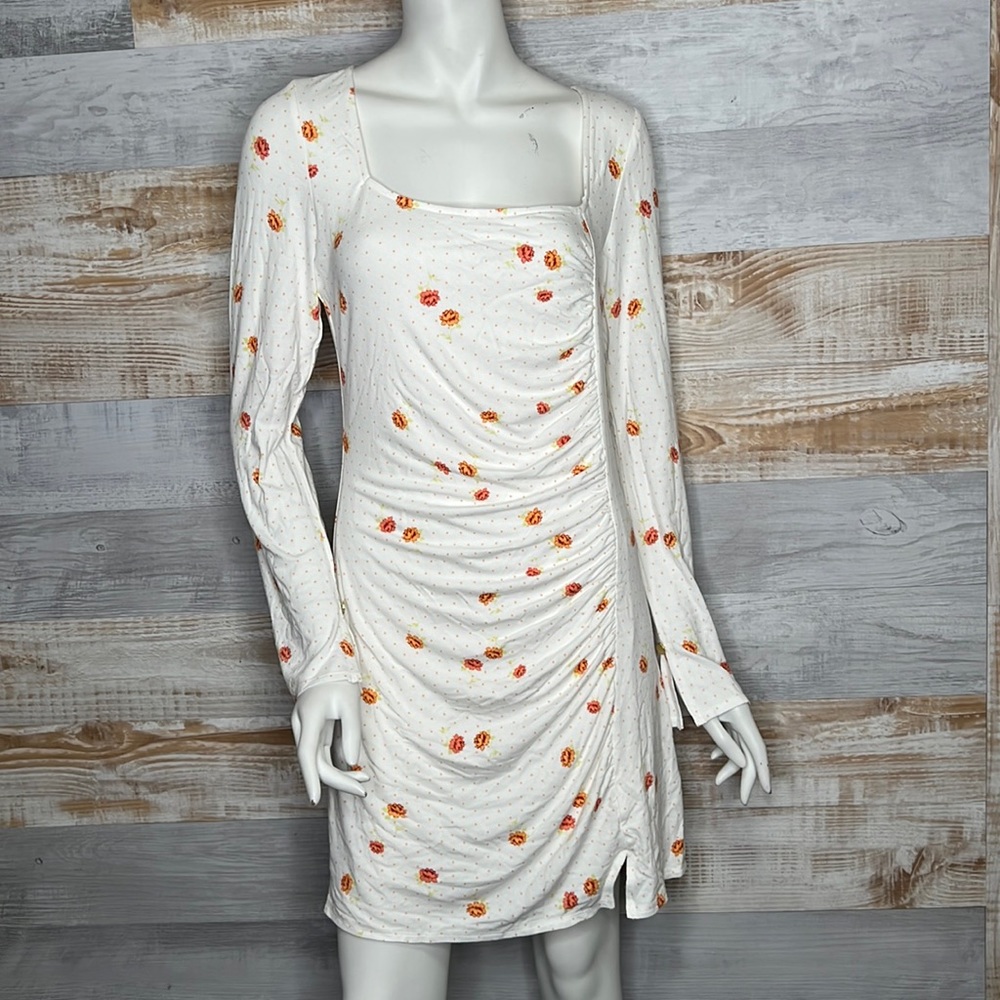Free People celia mini dress ivory size medium